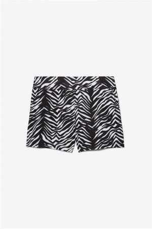 Black Kids' Fila Girls Core Double Layer Shorts | Saudi Arabia-647298