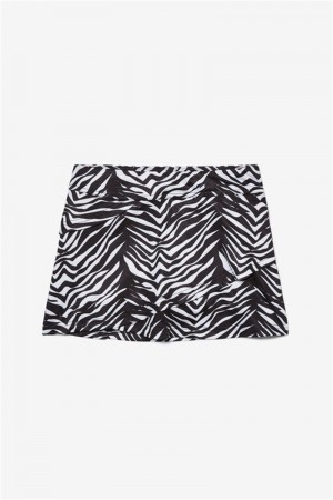 Black Kids' Fila Girls Core Tiered Skirts | Saudi Arabia-523649