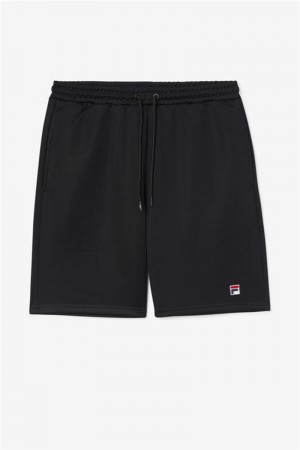 Black Men's Fila Dominico Shorts | Saudi Arabia-659182
