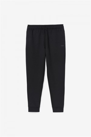 Black Men's Fila Himmat Joggers | Saudi Arabia-472613