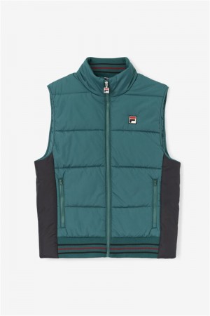 Black Men's Fila Matias Vest | Saudi Arabia-179486