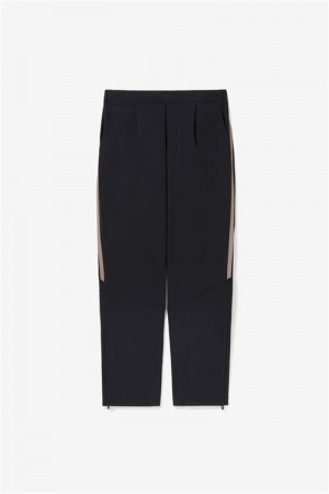 Black Men's Fila Wild Card Pants | Saudi Arabia-348725
