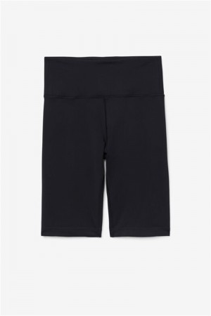 Black Women's Fila Forza 8" Bike Shorts | Saudi Arabia-812439