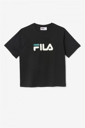 Black Women's Fila Thea Tee | Saudi Arabia-234681