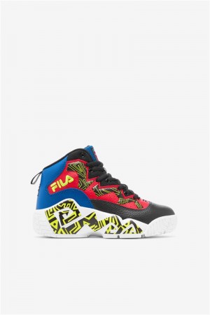 Black / Blue / Red Kids' Fila MB Shoes | Saudi Arabia-751280