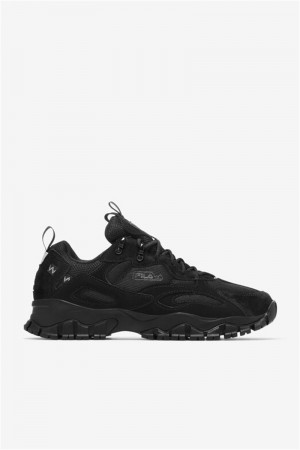 Black / Metal Silver Men's Fila Ray Tracer Tr 2 Shoes | Saudi Arabia-248753