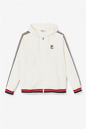 Black / Red Men's Fila Faras Wind Jacket | Saudi Arabia-584031