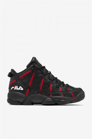 Black / Red / White Men's Fila Stackhouse Spaghetti Shoes | Saudi Arabia-506281