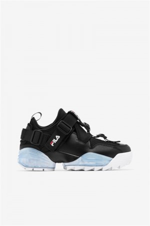Black / Red / White Women's Fila Unit Le Shoes | Saudi Arabia-513986