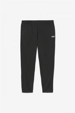 Black / White Men's Fila Garin Joggers | Saudi Arabia-815043