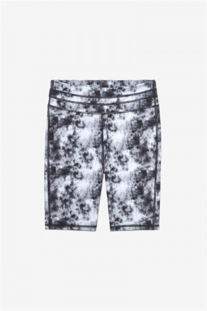 Black / White Women's Fila Forza Dance Bike Shorts | Saudi Arabia-724938