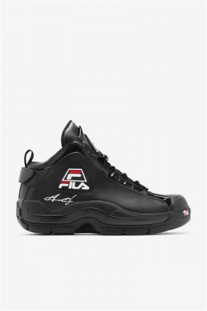 Black / White / Red Men's Fila Grant Hill 2 25th Anniversary Edition Sneakers | Saudi Arabia-286057