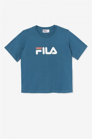 Blue Coral Women's Fila Thea Tee | Saudi Arabia-793102