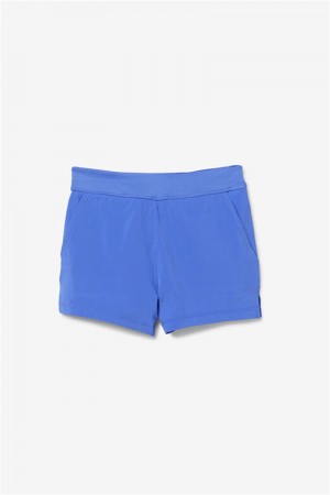 Blue Kids' Fila Girls Core Double Layer Shorts | Saudi Arabia-206731