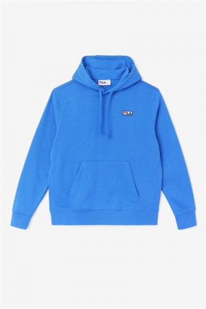 Blue Men's Fila Algot Hoodie | Saudi Arabia-018657