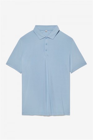 Blue Men's Fila Match Point Polo Shirts | Saudi Arabia-735289