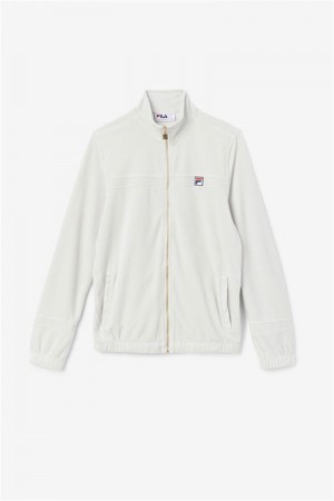 Blue Men's Fila Ravid Velour Jackets | Saudi Arabia-207184