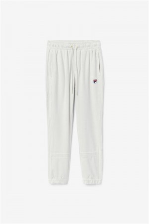 Blue Men's Fila Ravid Velour Pants | Saudi Arabia-291450