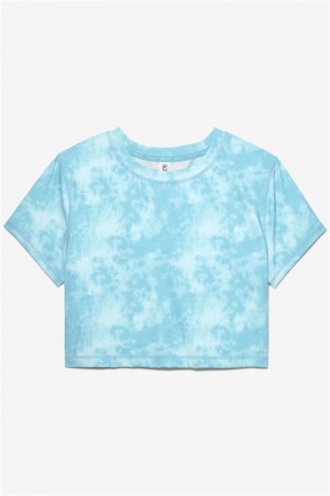 Blue Women's Fila Forza Dance Tee | Saudi Arabia-461397
