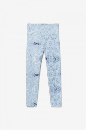 Blue Women's Fila Forza Sleek 7/8 Leggings | Saudi Arabia-380971
