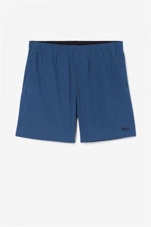 Blue / Black Men's Fila Finula Shorts | Saudi Arabia-397562