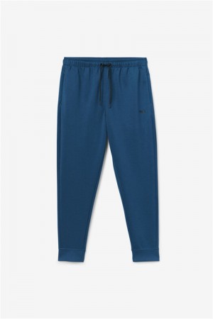 Blue / Black Men's Fila Himmat Joggers | Saudi Arabia-781043