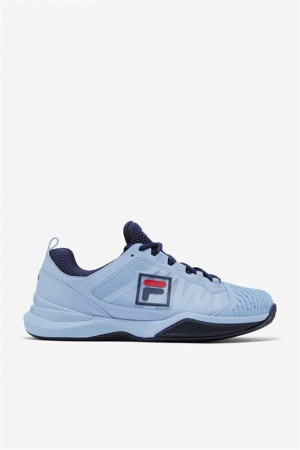 Blue / Navy / Red Men's Fila Speedserve Energized Tennis Shoes | Saudi Arabia-329074