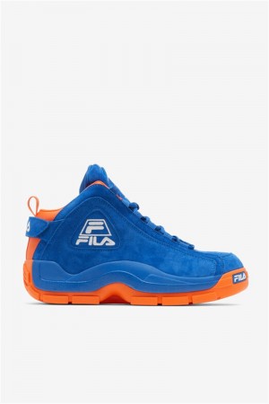 Blue / Orange / White Men's Fila Grant Hill 2 Sneakers | Saudi Arabia-475093