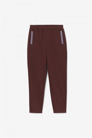 Brown Grey Men's Fila Waylon Pants | Saudi Arabia-052178