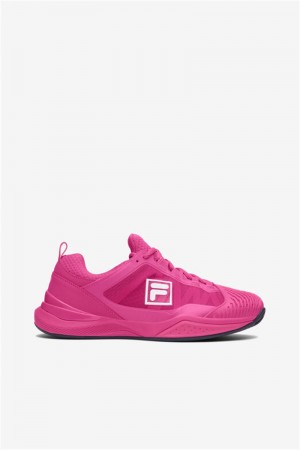 Fuchsia Purple / White / Navy Women's Fila Speedserve Energized Tennis Shoes | Saudi Arabia-431527
