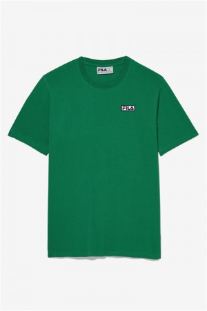 Green Men's Fila Skylar Tee | Saudi Arabia-610835