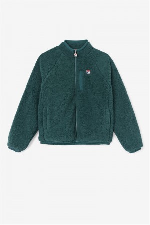 Green Men's Fila Yuri Jackets | Saudi Arabia-176384