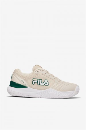 Grey / White Women's Fila Axilus 3 Sneakers | Saudi Arabia-948135