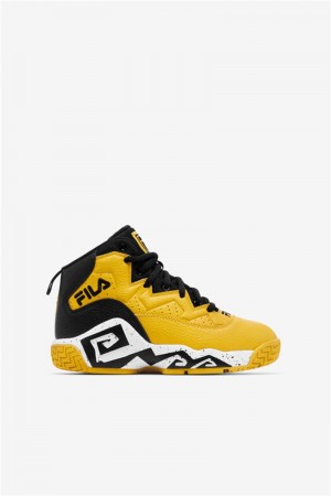 Lemon / Black / White Kids' Fila MB Shoes | Saudi Arabia-530829