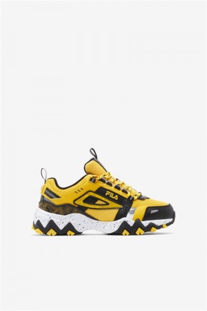 Lemon / Black / White Kids' Fila Oakmont Tr Shoes | Saudi Arabia-320794
