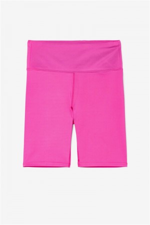 Light Pink Women's Fila Forza 8" Bike Shorts | Saudi Arabia-874639