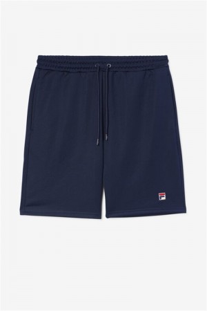 Navy Men's Fila Dominico Shorts | Saudi Arabia-705986