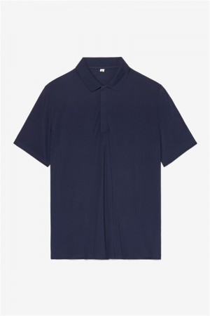 Navy Men's Fila Essentials Ss Polo Shirts | Saudi Arabia-369024