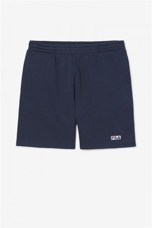 Navy Men's Fila Kylan Shorts | Saudi Arabia-894625