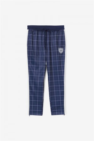 Navy Men's Fila Oshan Track Pants | Saudi Arabia-049671