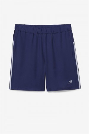 Navy Men's Fila Pickleball Shorts | Saudi Arabia-329167