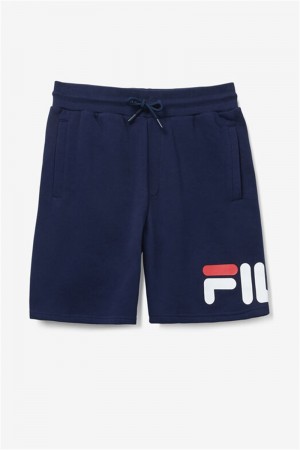 Navy Men's Fila Zeshawn Shorts | Saudi Arabia-079456