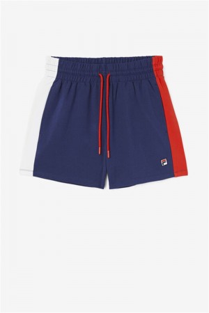 Navy Women's Fila Alivia Shorts | Saudi Arabia-521840