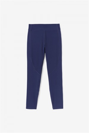 Navy Women's Fila Emerie Leggings | Saudi Arabia-019736