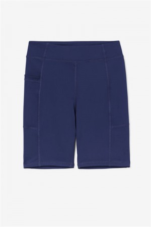 Navy Women's Fila Tiana Bike Shorts | Saudi Arabia-298061