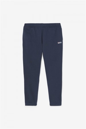 Navy / White Men's Fila Garin Joggers | Saudi Arabia-416953