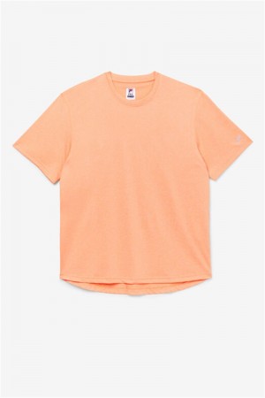 Orange Men's Fila Pickleball Scallop Hem Crew Shirts | Saudi Arabia-814750