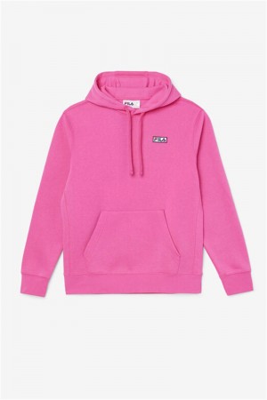 Pink Men's Fila Algot Hoodie | Saudi Arabia-130526