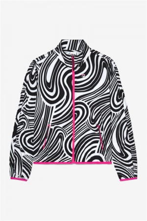 Pink Women's Fila Tie Breaker Track Jackets | Saudi Arabia-865204