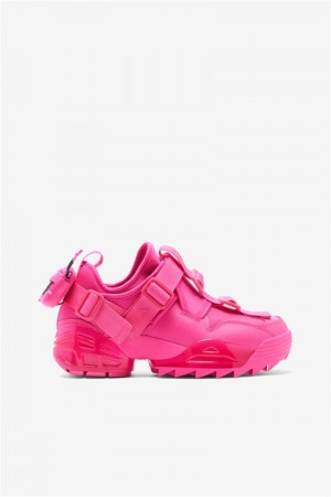 Pink Women's Fila Unit V2 Sneakers | Saudi Arabia-459128
